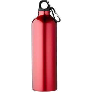 Пляшка для води з карабіном Oregon із переробленого алюмінію, сертифікованого за стандартом RCS, об'ємом 770 мл, колір червоний - 10073921- Фото №2