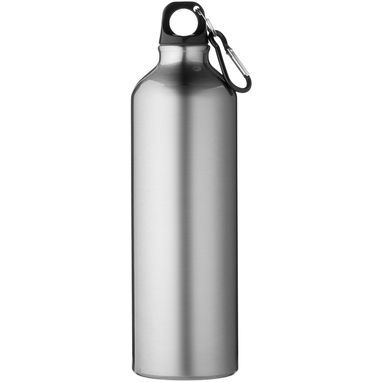 Пляшка для води з карабіном Oregon із переробленого алюмінію, сертифікованого за стандартом RCS, об'ємом 770 мл, колір серебристий - 10073981- Фото №2