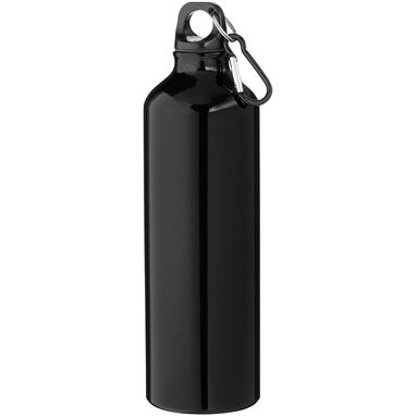 Пляшка для води з карабіном Oregon із переробленого алюмінію, сертифікованого за стандартом RCS, об'ємом 770 мл, колір суцільний чорний - 10073990- Фото №1