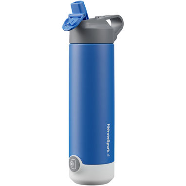 Розумна пляшка з нержавіючої сталі об'ємом 592 мл із вакуумною ізоляцією HidrateSpark® TAP, колір яскраво-синій - 10074353- Фото №1