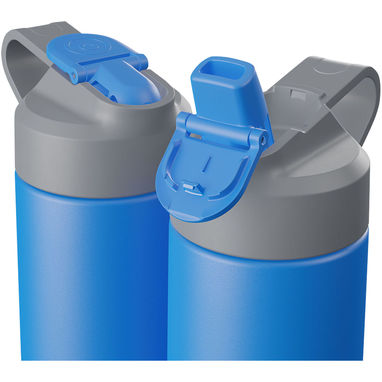 Розумна пляшка з нержавіючої сталі об'ємом 592 мл із вакуумною ізоляцією HidrateSpark® TAP, колір яскраво-синій - 10074353- Фото №4