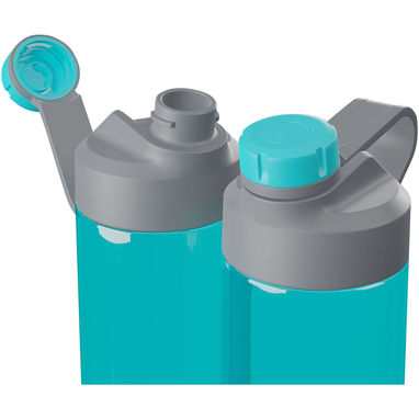 Умная бутылка объемом 710 мл из пластика Tritan™ с вакуумной изоляцией HidrateSpark® TAP, цвет синий - 10074451- Фото №4