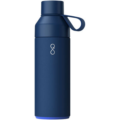 Бутылка для воды Ocean Bottle объемом 500 мл с вакуумной изоляцией, цвет синий - 10075151- Фото №1