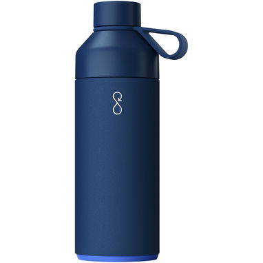Пляшка для води Big Ocean Bottle об'ємом 1000 мл із вакуумною ізоляцією, колір синій - 10075351- Фото №1