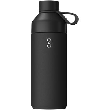 Пляшка для води Big Ocean Bottle об'ємом 1000 мл із вакуумною ізоляцією, колір чорний - 10075390- Фото №1