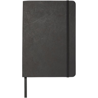 Блокнот Breccia, формат А5, з аркушами з кам'яного паперу, колір суцільний чорний - 10774190- Фото №2