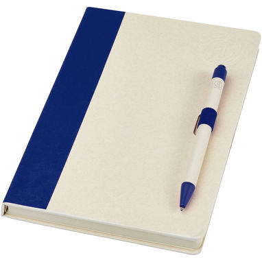 Блокнот розміром A5 та набір кулькових ручок Dairy Dream, колір синій - 10781152- Фото №1