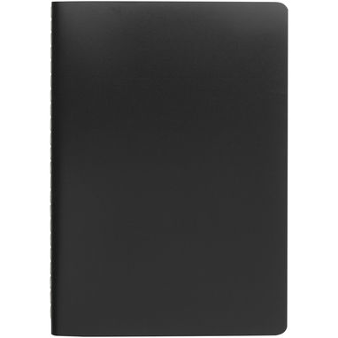 Нотатник Shale з кам'яного паперу, колір суцільний чорний - 10781490- Фото №2