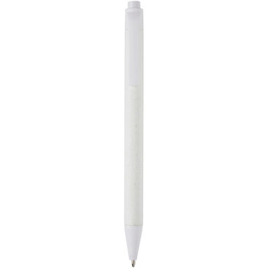 Шариковая ручка Fabianna из мятой бумаги, цвет белый - 10782101- Фото №1