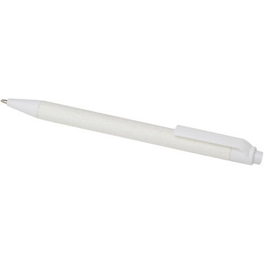 Шариковая ручка Fabianna из мятой бумаги, цвет белый - 10782101- Фото №3