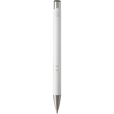 Шариковая ручка Moneta из переработанного алюминия, цвет белый - 10782201- Фото №2