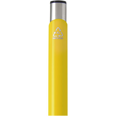 Шариковая ручка Moneta из переработанного алюминия, цвет желтый - 10782211- Фото №3
