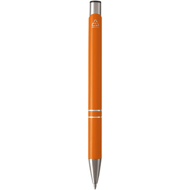 Шариковая ручка Moneta из переработанного алюминия, цвет оранжевый - 10782231- Фото №2