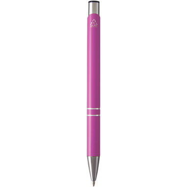 Шариковая ручка Moneta из переработанного алюминия, цвет фуксия - 10782241- Фото №2