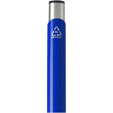 Шариковая ручка Moneta из переработанного алюминия, цвет ярко-синий - 10782253- Фото №3