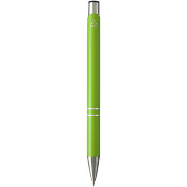 Шариковая ручка Moneta из переработанного алюминия, цвет лайм - 10782263- Фото №2