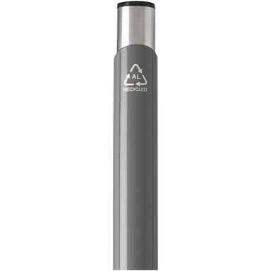 Шариковая ручка Moneta из переработанного алюминия, цвет серый - 10782282- Фото №3