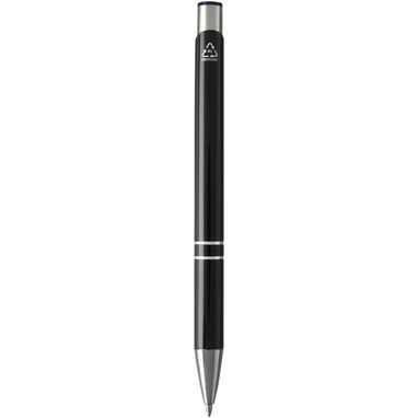 Шариковая ручка Moneta из переработанного алюминия, цвет сплошной черный - 10782290- Фото №2