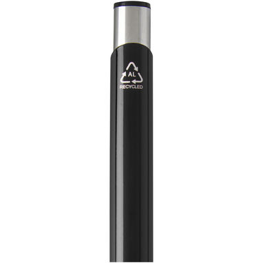 Шариковая ручка Moneta из переработанного алюминия, цвет сплошной черный - 10782290- Фото №3