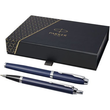 Набор из ручки-роллера и шариковой ручки Parker IM, цвет темно-синий - 10782582- Фото №1
