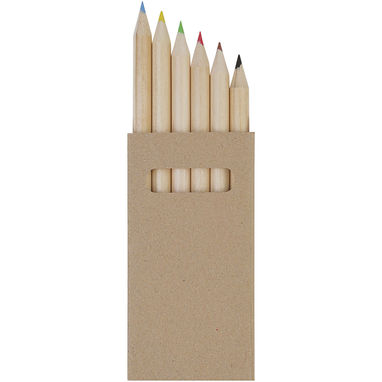 Набор карандашей для раскрашивания Artemaa с 6 предметами, цвет натуральний - 10783006- Фото №3