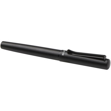 Пір'яна ручка Lucetta з переробленого алюмінію, колір суцільний чорний - 10783290- Фото №5