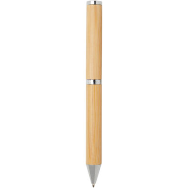Подарунковий комплект з кулькової ручки та ручки-ролера Apolys з бамбука., колір натуральний - 10783306- Фото №4