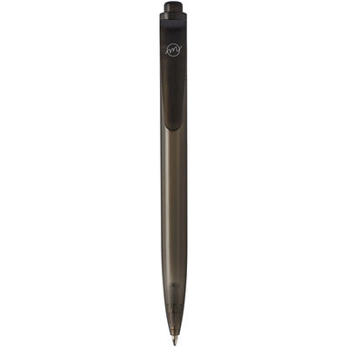 Кулькова ручка Thalaasa з океанічного пластику, колір суцільний чорний - 10783590- Фото №1