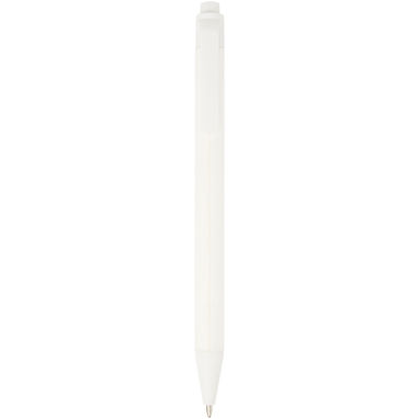 Шариковая ручка Chartik из переработанной бумаги с матовой отделкой, цвет белый - 10783901- Фото №1