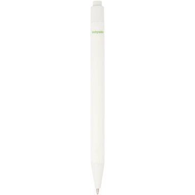 Шариковая ручка Chartik из переработанной бумаги с матовой отделкой, цвет белый - 10783901- Фото №2