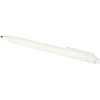 Шариковая ручка Chartik из переработанной бумаги с матовой отделкой, цвет белый - 10783901- Фото №3