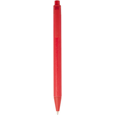 Шариковая ручка Chartik из переработанной бумаги с матовой отделкой, цвет красный - 10783921- Фото №1
