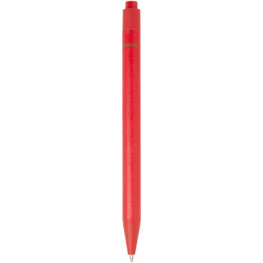 Шариковая ручка Chartik из переработанной бумаги с матовой отделкой, цвет красный - 10783921- Фото №2