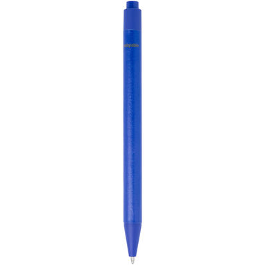 Кулькова ручка Chartik з переробленого паперу з матовою обробкою, колір синій - 10783952- Фото №2
