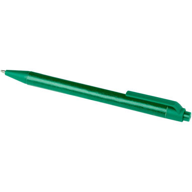 Кулькова ручка Chartik з переробленого паперу з матовою обробкою, колір зелений - 10783961- Фото №3