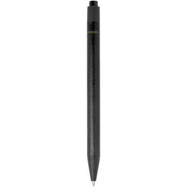 Кулькова ручка Chartik з переробленого паперу з матовою обробкою, колір суцільний чорний - 10783990- Фото №2