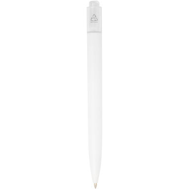 Кулькова ручка Thalaasa з океанічного пластику, колір білий прозорий, білий - 10786101- Фото №2