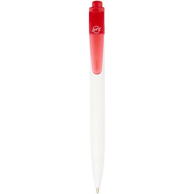 Шариковая ручка Thalaasa из океанического пластика, цвет красный прозрачный, белый - 10786121- Фото №1