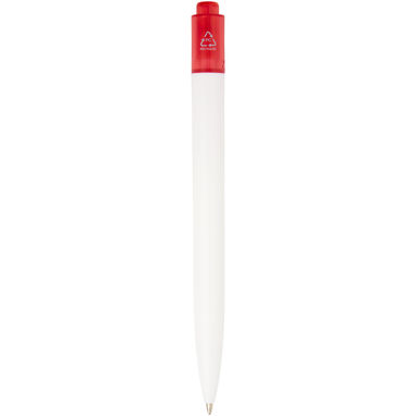 Шариковая ручка Thalaasa из океанического пластика, цвет красный прозрачный, белый - 10786121- Фото №2