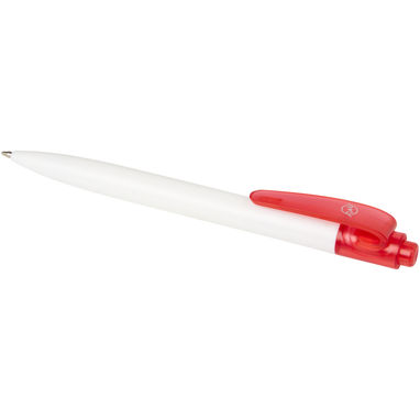 Шариковая ручка Thalaasa из океанического пластика, цвет красный прозрачный, белый - 10786121- Фото №3