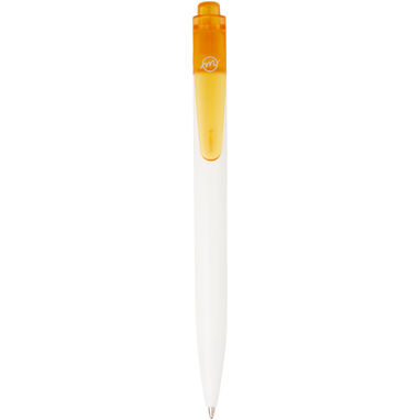 Шариковая ручка Thalaasa из океанического пластика, цвет оранжевый прозрачный, белый - 10786131- Фото №1
