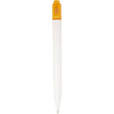 Шариковая ручка Thalaasa из океанического пластика, цвет оранжевый прозрачный, белый - 10786131- Фото №2