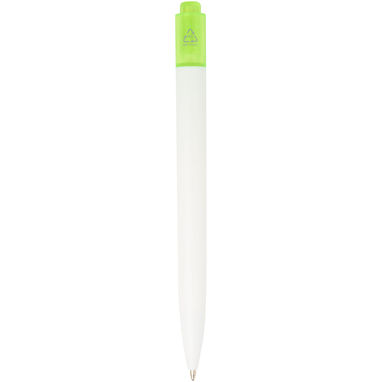 Шариковая ручка Thalaasa из океанического пластика, цвет зеленый прозрачный, белый - 10786161- Фото №2