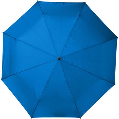 Автоматична парасолька з переробленого ПЕТ-пластику (21 дюйм), колір синій - 10914352- Фото №2