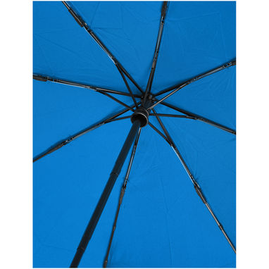 Автоматический зонт из переработанного пластика (21 дюйм), цвет синий - 10914352- Фото №4