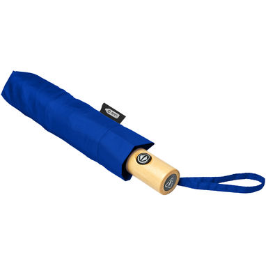 Автоматический зонт из переработанного пластика (21 дюйм), цвет ярко-синий - 10914353- Фото №3