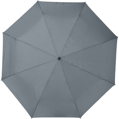 Автоматична парасолька з переробленого ПЕТ-пластику (21 дюйм), колір сірий - 10914382- Фото №2