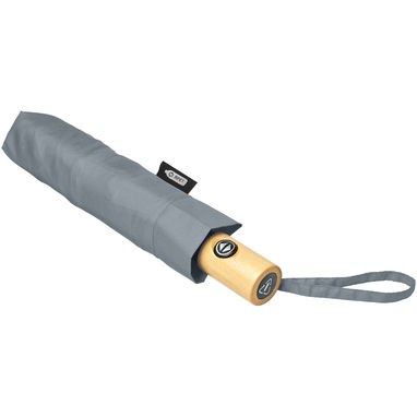 Автоматична парасолька з переробленого ПЕТ-пластику (21 дюйм), колір сірий - 10914382- Фото №3