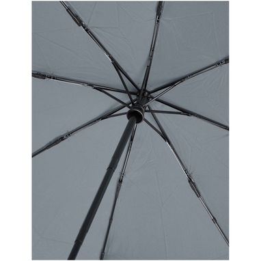 Автоматична парасолька з переробленого ПЕТ-пластику (21 дюйм), колір сірий - 10914382- Фото №4