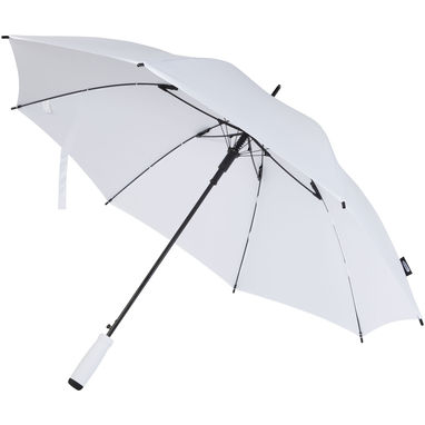 Автоматический зонт из переработанного пластика (23 дюйма), цвет белый - 10941801- Фото №1